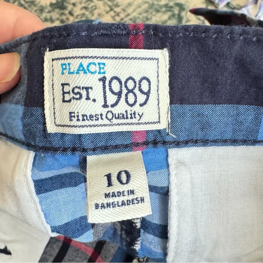 Set of Three Boys Plaid Shorts Size 10